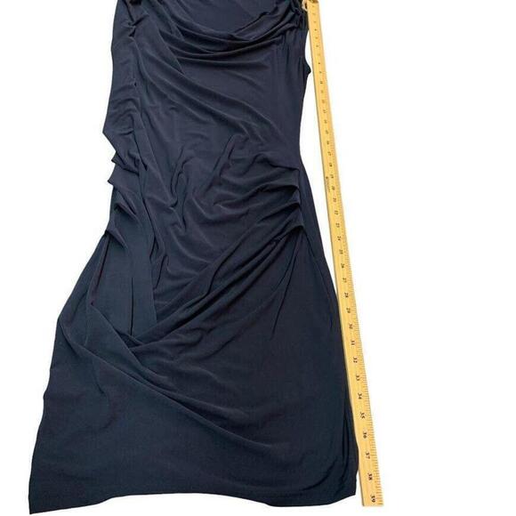 Esprit Womens Navy Sleeveless Cowl Neck Midi Dress Size Medium - Picture 10 of 10